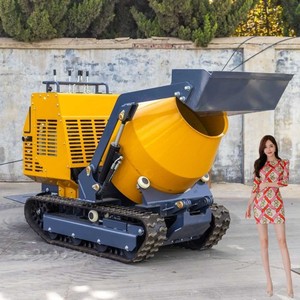 China Factory Good Quality Mini Crawler Hydraulic Concrete Mixer 0.3 CBM With CE Epa Engine Self-loading for Sale - Product Image 6