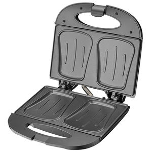 Couvercle fixe en acier inoxydable <span class=keywords><strong>pas</strong></span> <span class=keywords><strong>cher</strong></span> petit 2 tranches triangle plaque gaufrier <span class=keywords><strong>presse</strong></span> gril double face petit déjeuner <span class=keywords><strong>panini</strong></span> sandwich maker - Product Image 6