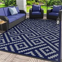 Fabrik-Direktversand Outdoor-Camping-Picknickdecke Balkon Großflächiger Druck Geometrisches Muster Polyester-Teppich Wohnzimmer-Teppich