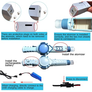 Đồ Chơi Bong Bóng Khói Đàn Hồi Chạy Điện Xà Phòng Nước Chơi Ngoài Trời Cho Trẻ Em Máy Bong Bóng Khói Đồ Chơi Gậy Có Đèn Và Nhạc - Product Image 6