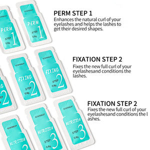 Kit de rehaussement des cils et de teinture avec sachets de kératine pour rehaussement des cils, rehaussement des sourcils, lamination des sourcils, coussinets en silicone, colle et baume - Product Image 2