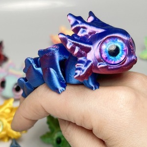 Juguete de Salamandra Bebé Impreso en 3D, Miniatura de Plástico, Artículo de Regalo con Ojos Simulados y Articulaciones Móviles - Product Image 4