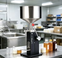 Machine de remplissage manuelle à piston de 100 ml, remplisseuse de liquides et de pâtes à commande manuelle pour le miel, la sauce tomate et le sérum cosmétique