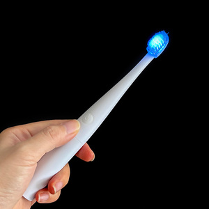 Sikat Gigi Elektrik LED Cahaya Biru 460nm Ungu 395nm Pemutih Gigi Sterilisasi - Pengisian Daya Nirkabel, Getaran, Timer 2 Menit - Product Image 2