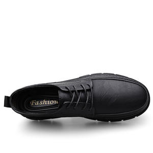 รองเท้าหนังผู้ชายสีน้ำตาลคุณภาพสูง แบบผูกเชือก หัวแหลม กันลื่น ระบายอากาศได้ดี แฟชั่นสำหรับงานแต่งงานและธุรกิจ - Product Image 4