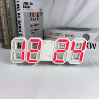 Reloj Despertador LED Digital con Números Blancos, Control por Voz 3D, Función de Repetición, Ajuste Automático de Brillo, Alimentación USB, Decoración para el Hogar
