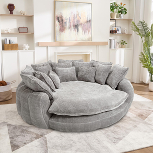 Canapé Innovant 2026 Ama Zon sans MOQ, moderne, rembourré et compressé, avec chaise longue ronde, pour la livraison de produits e-commerce en villas - Product Image 1
