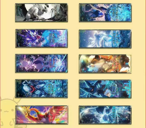 Nouvelle série Poke <span class=keywords><strong>Monna</strong></span> acrylique billets Stubs Collection jouets Rare Pikachu Charmander Laser billets jeu de cartes jouant pour enfant - Product Image 3