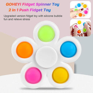 Vente en gros : Jouet anti-stress pour enfants, Finger Top musical à bulles à cinq feuilles, coloré, avec logo personnalisé, modèle Pioneer - Product Image 5
