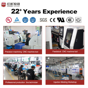 Interrupteur à bouton poussoir rotatif HBAN 22 mm 1NC 10A 600V IP65 étanche pour panneau de commande industriel - Product Image 5