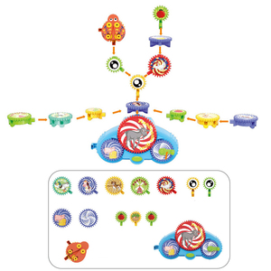 Bloques de Construcción STEM, Ladrillos de Juguete Técnicos para Ensamblar, Animales de Dibujos Animados, Cognición, Engranajes de Plástico DIY, Juguetes de Construcción Eléctricos Educativos - Product Image 3