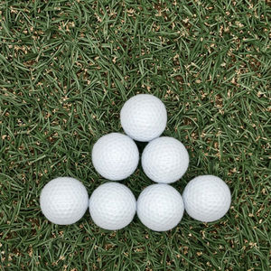 Balles de golf d'entraînement en Surlyn personnalisées avec logo, deux pièces, 85-90% d'élasticité, 392 fossettes, durables, poids 45g, emballage en boîte couleur - Product Image 2