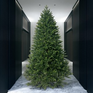 Precio de fábrica personalizado a prueba de fuego estructura con bisagras abeto completo PE árbol de Navidad para residencial - Product Image 1