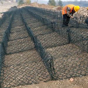 Kanal yatak koruma karayolu Embankment Landslide önleme büküm dokuma altıgen tel örgü Gabion - Product Image 3