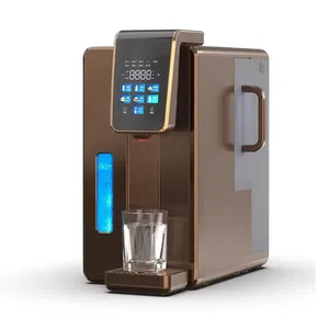 Countertop rich hydrogen water generator H2 4000PPB Hot and cold water dispenser with RO filter purifiier with UV Alkaline