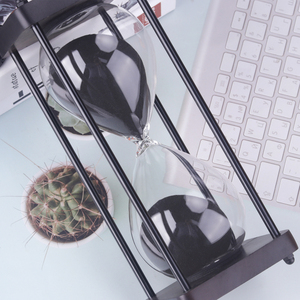 Tùy chỉnh sang trọng cổ điển 30 60 120 phút gỗ khung kính đồng hồ cát trang trí nội thất cát hẹn giờ đồng hồ cát cho kinh doanh Quà Tặng - Product Image 6