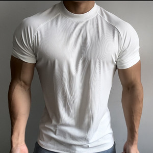 T-shirt de sport à col rond et manches courtes pour <span class=keywords><strong>homme</strong></span>, séchage rapide, idéal pour le fitness - Product Image 2