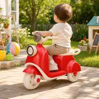 Moto électrique rose GEEN pour filles, tricycle jouet pour enfants avec télécommande