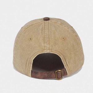 Casquette de baseball sportive personnalisée brodée, deux tons, coton lavé, unisexe - Product Image 6