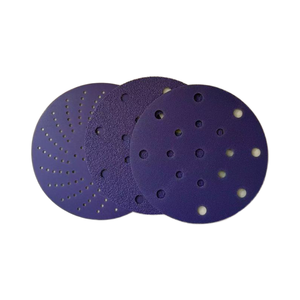 Outils abrasifs 17 trous 5 pouces papier de verre disque de ponçage papier SupportOEM Papel De Lija pour peinture de voiture - Product Image 3