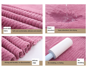 <span class=keywords><strong>Toalla</strong></span> de Baño Grande de Microfibra Económica con Logotipo Personalizado, Juego de Toallas de Felpa de <span class=keywords><strong>Coral</strong></span> de Alta Calidad, Súper Absorbente, para Adultos - Product Image 3