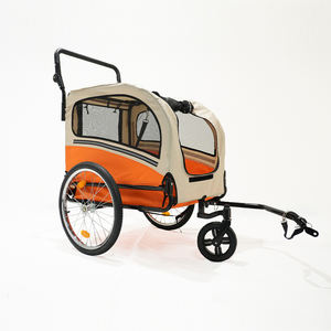 Remorque <span class=keywords><strong>de</strong></span> vélo pliable pour chien <span class=keywords><strong>de</strong></span> compagnie, tissu imperméable, réflecteurs <span class=keywords><strong>de</strong></span> sécurité, idéale pour le camping, la randonnée et le shopping - Product Image 4