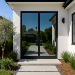 Porta a Battente Francese in Alluminio <span class=keywords><strong>di</strong></span> Lusso <span class=keywords><strong>per</strong></span> Architettura, con 15 Vetri, Griglia <span class=keywords><strong>di</strong></span> <span class=keywords><strong>Sicurezza</strong></span>, Design Insonorizzato <span class=keywords><strong>per</strong></span> Balcone Villa - Vendita all'Ingrosso - Product Image 3