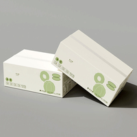Emballage de boîte de papier de jus en bouteille boîte de bouche plate personnalisée peut être imprimé avec le logo impression de matériaux respectueux de l'environnement
