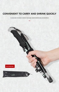 IRONDONKEY léger voyage en alliage d'aluminium canne d'<span class=keywords><strong>alpinisme</strong></span> pliant équipement d'<span class=keywords><strong>alpinisme</strong></span> adapté accessoires de randonnée - Product Image 4