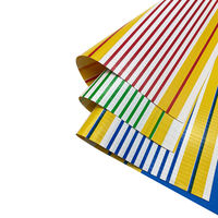 Bâche PVC imperméable pour auvent, matériau de tente rayé, bâche de fabricants