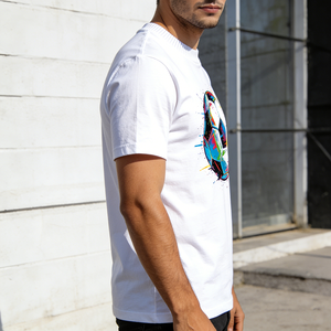 T-shirt Casual da Uomo per Tifosi di Calcio, Stampa DTG Personalizzata del Logo, per Uso Quotidiano - Product Image 1