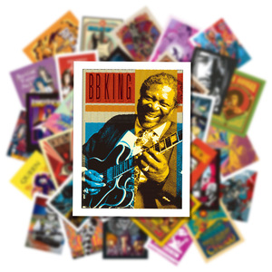 50 Pegatinas Clásicas de Moda con Diseño de Estrellas del Rock, Pegatinas de Bandas de Punk Rock - Product Image 4