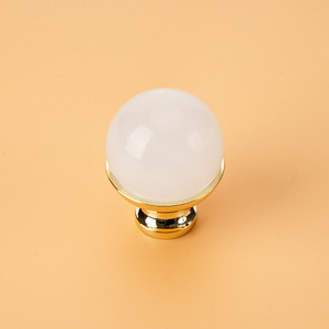Luxury Modern Single-Hole Zinc Alloy Drawer Handle <b>Knob</b> <b>for</b> Bedroom <b>Dresser</b> Wardrobe Cabinet Doors Colored Marble Compatible - Product Image 6
