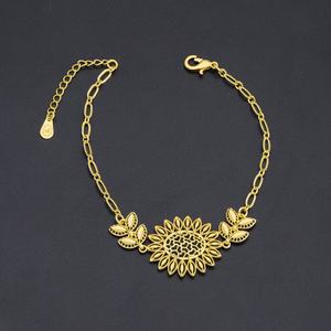 Jxx Women's Fashion Cubic Zirconia Jewelry <b>Sets</b> 24K Gold Plated Brass Bridal Wedding Beaded Claw Setting New Sale Dubai - Product Image 3