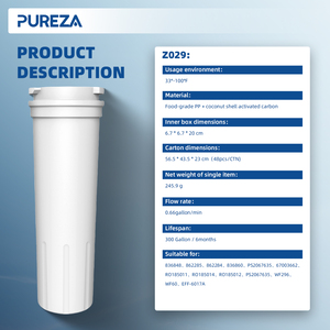 Filtre à eau pour réfrigérateur PUREZA Z029, installation facile, respectueux de l'environnement, filtre à charbon compatible avec <span class=keywords><strong>Fisher</strong></span> & Paykel 836848, 862285 - Product Image 6