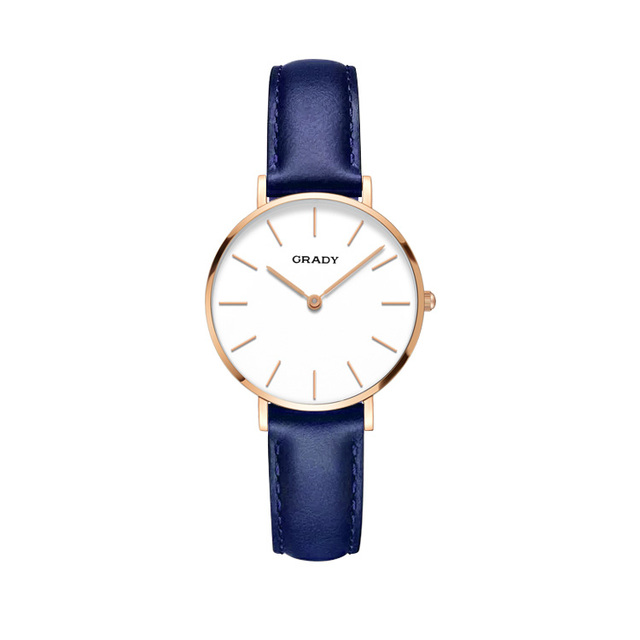 Women's Stainless Steel Watch Luxury Thin Montres Femmes Leather Design Ladies Quartz Wrist Watch