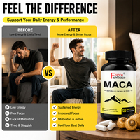 Suplemen Maca Bersertifikat GMP Shecome, Pil Pembesar Penis, Mendukung Energi untuk Pria dan Wanita, 120 Kapsul Maca untuk Vitalitas Pria