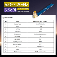 Antenne omnidirectionnelle haute efficacité EP-AN200-6072 6 GHz, ultra-légère (3,6 g), 90 % de rendement, pour terminaux FWA, VR et AR