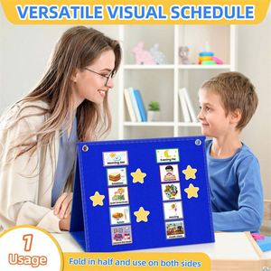 Large Visual Schedule for Kids Morning Routine Chart for Toddlers Behavior Reward Chore Chart for Kids - Product Image 4