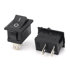 Nhà Máy bán hàng trực tiếp kcd1 15x21 Mét 2 vị trí 2pin 0.6pin on off SPST Đen 3A 125VAC 250VAC Rocker Thiết bị chuyển mạch - Product Image 2