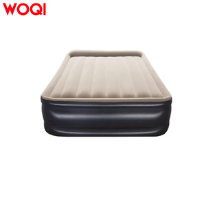 Colchón inflable Woqi 200x152x46 cm con bomba incorporada, PVC flocado negro, diseño moderno para camping y viajes - Product Image 4