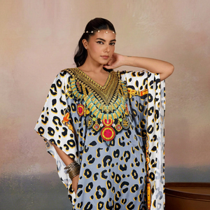 Wholesale Women's Turkish Style <b>Kaftan</b> Polyester Handmade Lightweight Breathable Anti-Wrinkle Quick Dry Anti-Pilling Short - Product Image 1