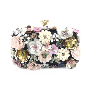 Fashion Flower Pearl Women <strong>Bridal</strong> Wedding Purse Evening <strong>Bag</strong> Popular Designer Rhinestone Luxury Female Chain <strong>Clutch</strong> Evening <strong>Bag</strong> - Product Image 2