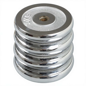Piastre <span class=keywords><strong>Pesi</strong></span> in Ghisa Cromata con Foro Piccolo per Home Gym, Piastre in Ferro Cromate con Foro Grande per Allenamento della Forza, Piastre Cromate per Manubri - Product Image 6