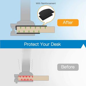 <b>Computer</b> Accessories Reinforced Monitor Mount for Tempered Glass Desk - Product Image 2