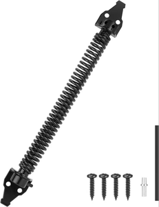 Chiudiporta Automatico OUROOM XY304F in Acciaio Inox 304 Nero Moderno <span class=keywords><strong>per</strong></span> Cancelli e Porte Esterne in Legno 15-55kg - Product Image 6