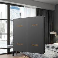 Personnalisé 12V DC Modbus RS485 Interrupteur d'éclairage Chambre d'hôtel Système de contrôle d'éclairage Interrupteur intelligent Interrupteur d'éclairage mural