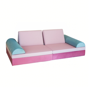 Conjunto de Sofá Modular de Espuma Comprimida 12 Peças para Crianças, Blocos de Construção para Criar Fortes, Sofá para Sala de Brincadeiras - Product Image 1