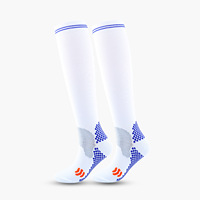Chaussettes de compression personnalisées avec logo OEM, hauteur genou, soutien gradué, antidérapantes, pour la course à pied, le cyclisme, les activités sportives, pour hommes et femmes