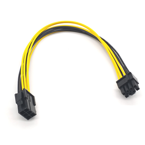 팩토리 6P 암-8P 수 GPU 전원 어댑터 케이블 순수 구리 PVC 재킷 점퍼 케이블 배선 하네스 (소비자 가전용) - Product Image 1